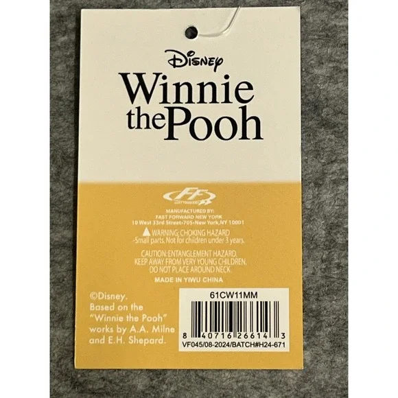 Disney Winnie the Pooh Wallet Womens Blue Zip Around 95 Years Anniversary Clutch - Picture 3 of 10